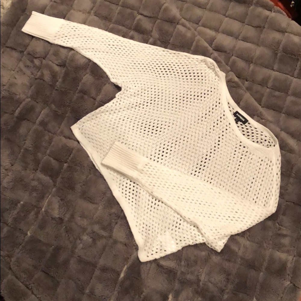 Express White Sweater